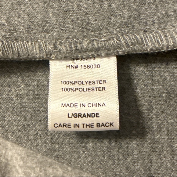 Love Tree Gray Hooded Belted Wrap Coat Minimalist Longline Jacket Size L - Picture 10 of 11